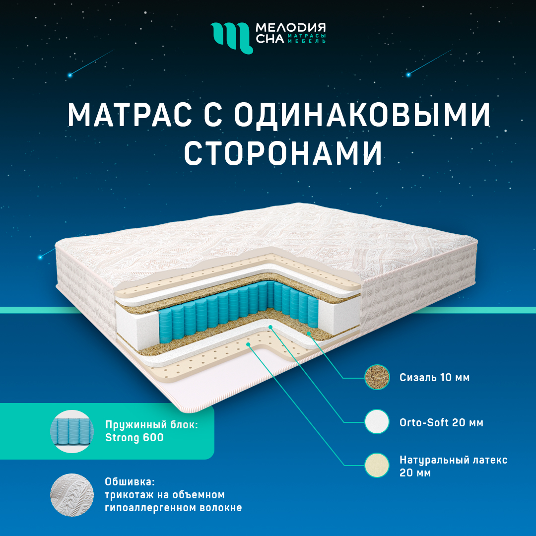 Матрас Персон Сенс Стронг600  90х200