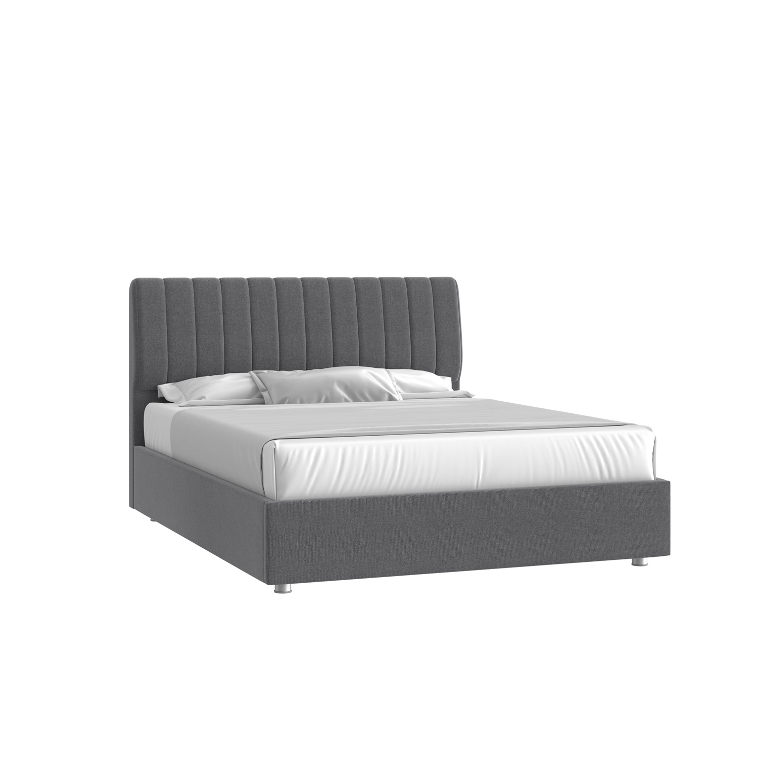 Кровать Танго 160х200 Багама 02 серый с низкими опорами