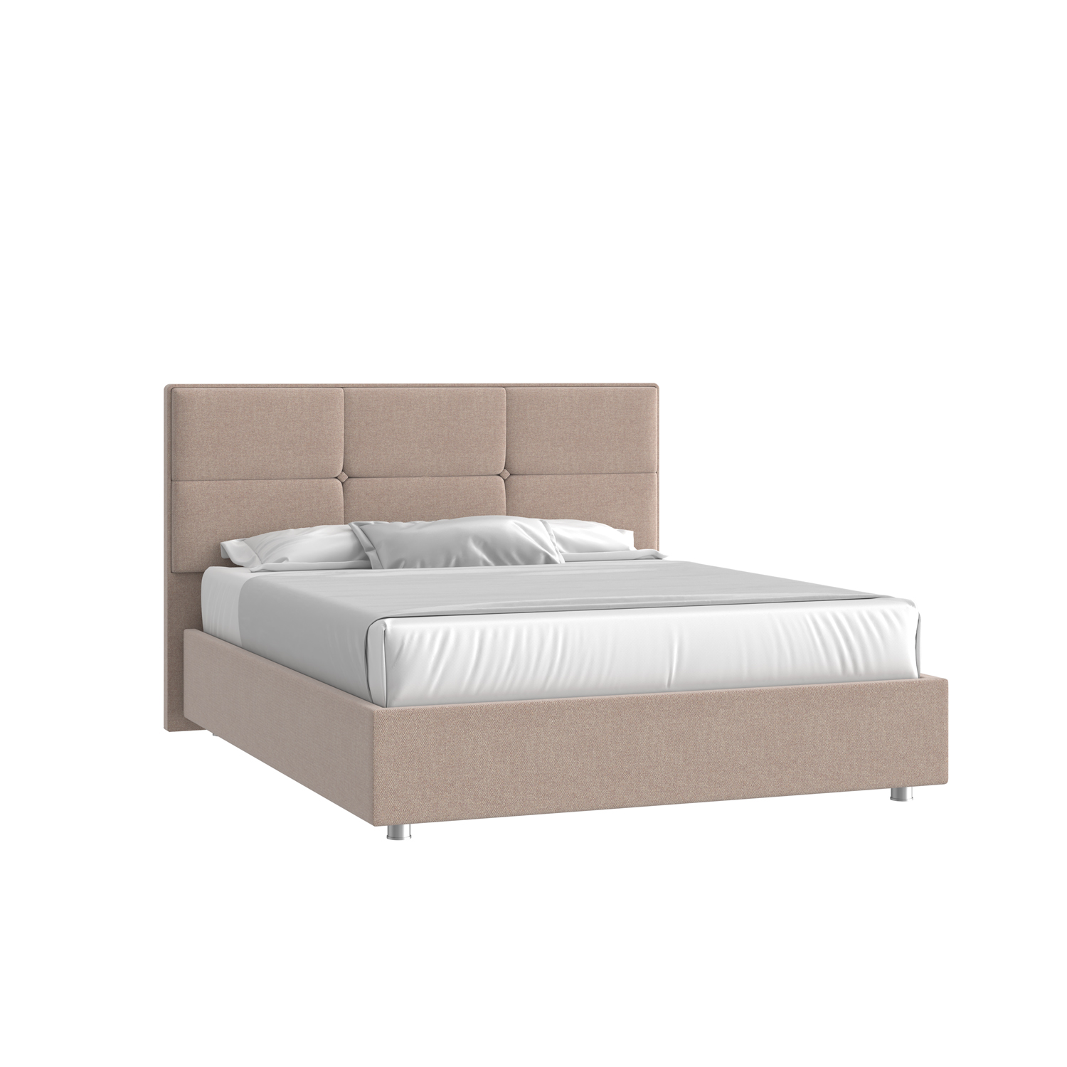 Кровать Мюнхен 160х200 Багама 01 бежевый с подъемным механизмом на низких опорах
