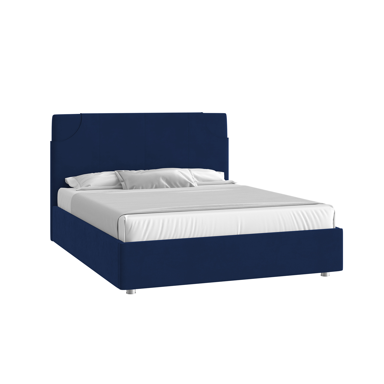 Кровать Денди 180х200 Микровелюр Инфинити 09 синий