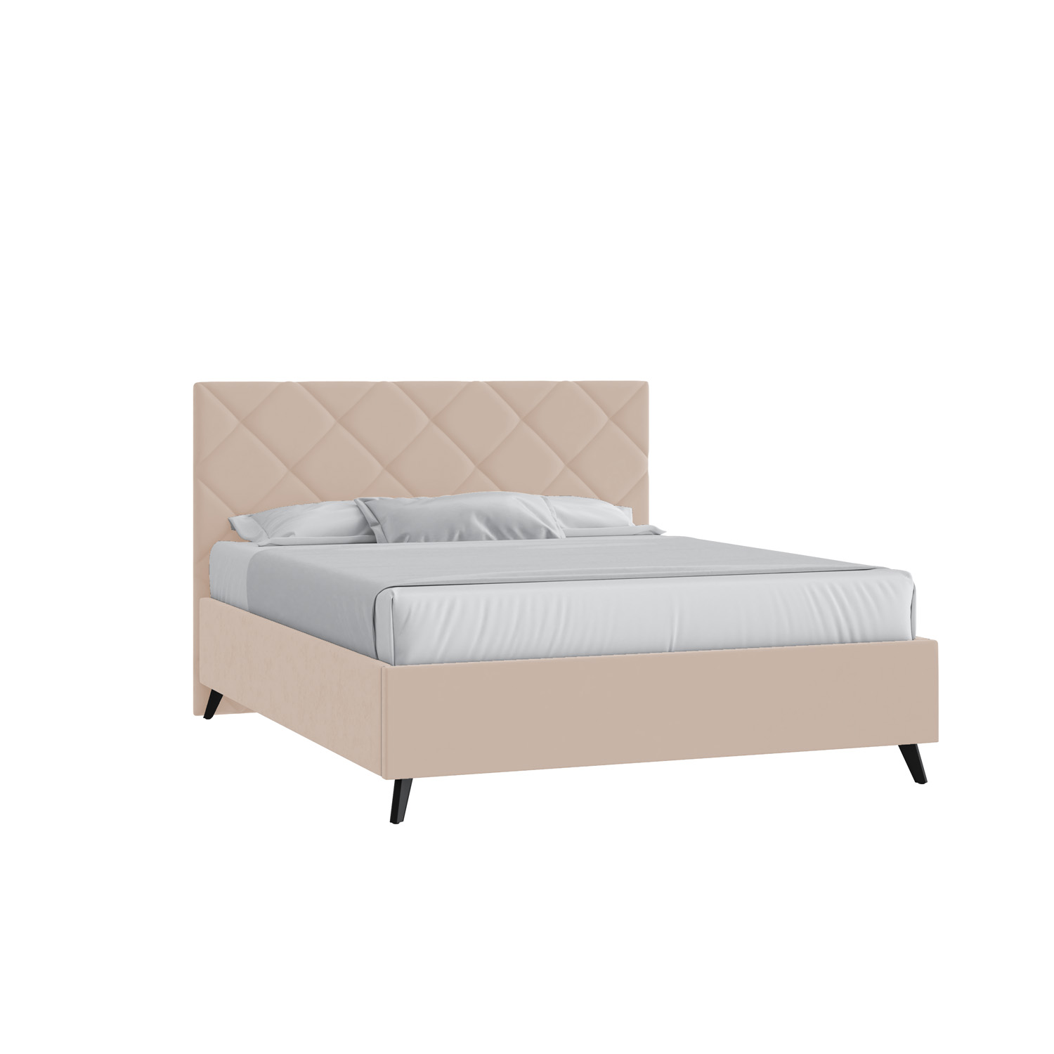 Кровать Марсель 120х200 Велюр Гелакси 602 кремовый с подъемным механизмом