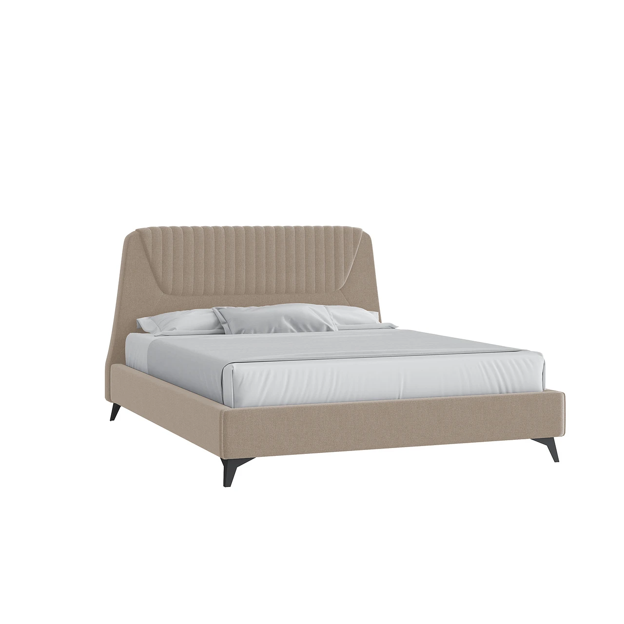 Кровать Муза 160х200 Багама 01 бежевый с подъемным механизмом