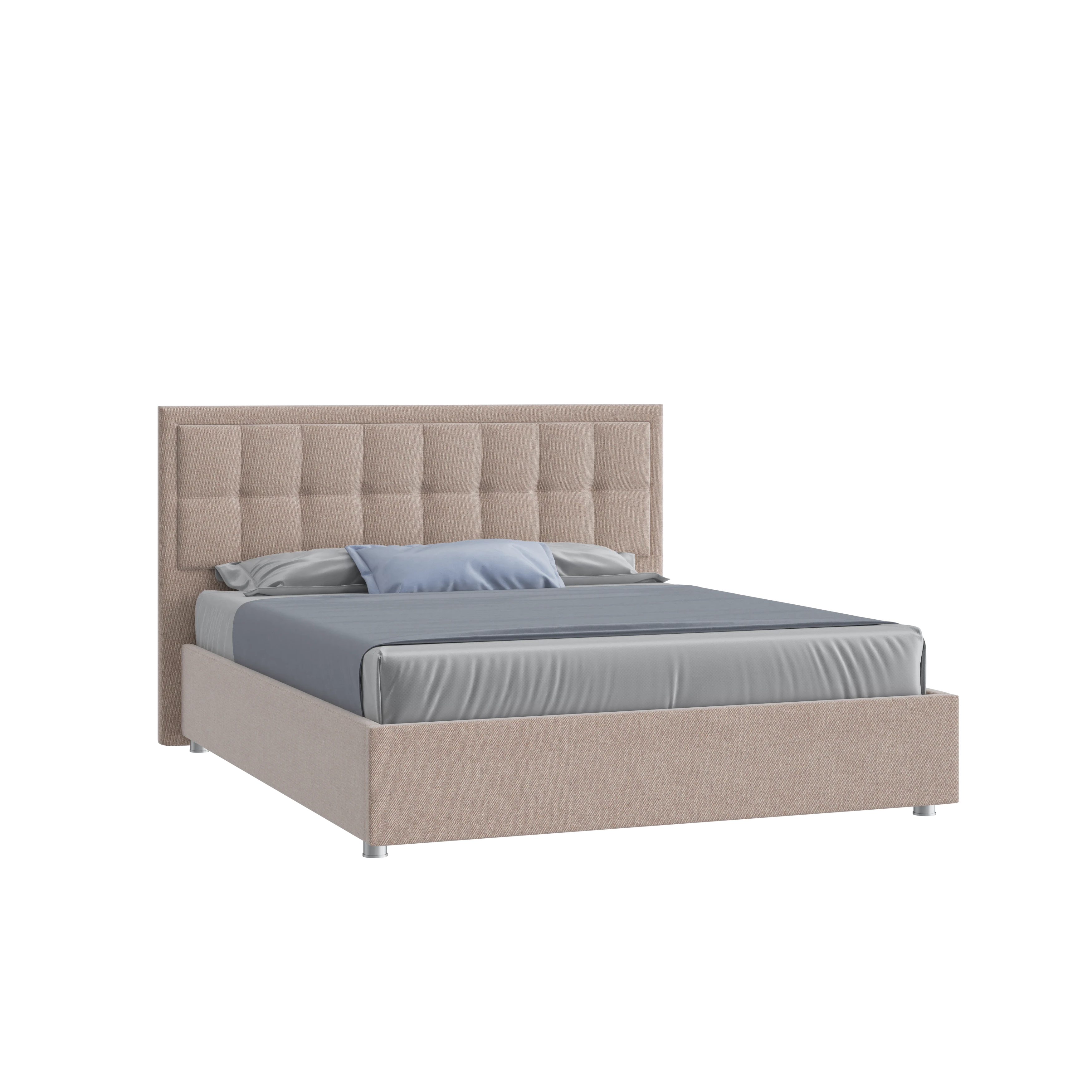Кровать Аккорд 160х200 Багама 01 бежевый на низких опорах