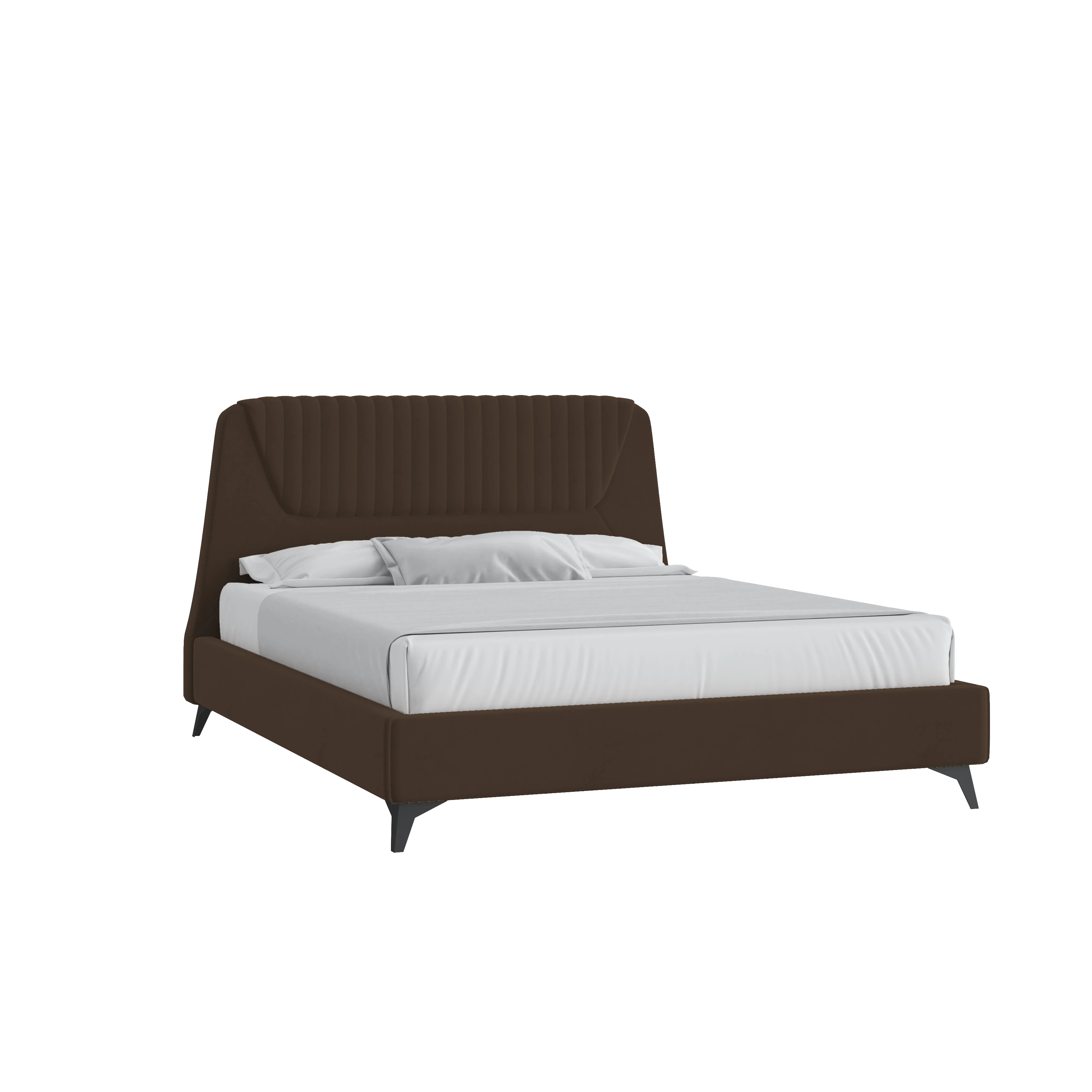 Кровать Муза 120х200 Велюр Гелакси 009 шоколадный с подъемным механизмом