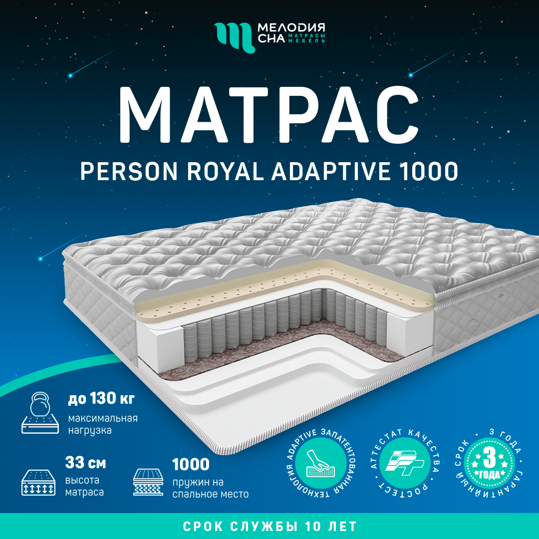 Матрас Персон Роял Адаптив1000 200х200