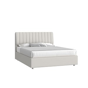 Кровать Танго 160х200 Экокожа Терра ТМ 14 белый с низкими опорами