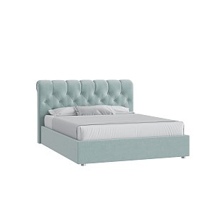 Кровать Элис 160х200 Микровелюр Каприз 87 мятный