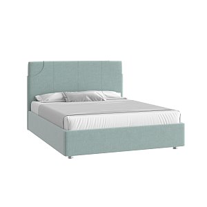 Кровать Денди 160х200 Микровелюр Каприз 87 мятный с подъемным механизмом