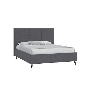 Кровать Мюнхен 160х200 Багама 02 серый высокие опоры