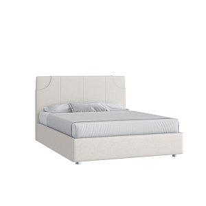 Кровать Денди 160х200 Экокожа Терра ТМ 14 белый с подъемным механизмом