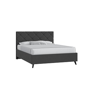 Кровать Марсель 160х200 Микровелюр Инфинити 02 темно-серый с подъемным механизмом