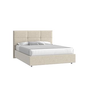 Кровать Мюнхен 160х200 Микровелюр Каприз 06 бежевый на низких опорах