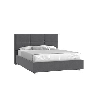 Кровать Мюнхен 160х200 Багама 02 серый с подъемным механизмом на низких опорах