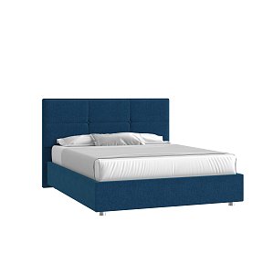 Кровать Мюнхен 160х200 Багама 03 деним с подъемным механизмом на низких опорах