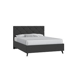 Кровать Марсель 160х200 Велюр Гелакси 011 серо-стальной с подъемным механизмом