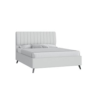 Кровать Танго 160х200 Экокожа Терра ТМ 14 белый с подъемным механизмом на высоких опорах