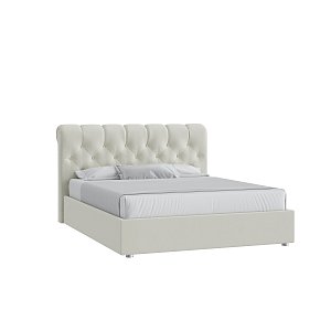 Кровать Элис 120х200 Велюр Гелакси 602 кремовый