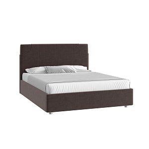 Кровать Денди 160х200 Микровелюр Каприз 20 какао с подъемным механизмом