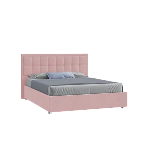 Кровать Аккорд 120х200 Микровелюр Инфинити 12 розовый с подъемным механизмом на низких опорах