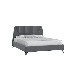 Кровать Муза 160х200 Багама 02 серый с подъемным механизмом