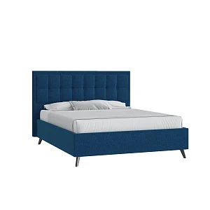 Кровать Аккорд 160х200 Багама 03 деним с подъемным механизмом на высоких опорах