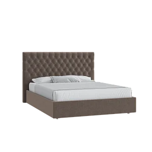 Кровать Грация 160х200 Микровелюр Каприз 20 какао