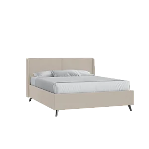 Кровать Барселона 160х200 с подъемным механизмом Микровелюр Фиеста 02 слоновая кость с подъемным механизмом