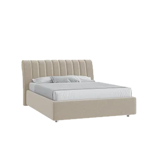 Кровать Верди 160х200 Микровелюр Каприз 06 бежевый с подъемным механизмом