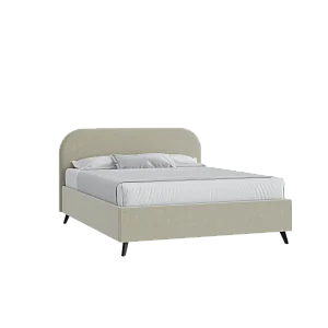 Кровать Грета 160х200 Микровелюр Каприз 06 бежевый с подъемным механизмом