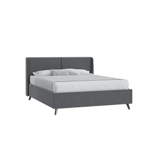 Кровать Барселона 160х200 с подъемным механизмом Багама 02 серый с подъемным механизмом