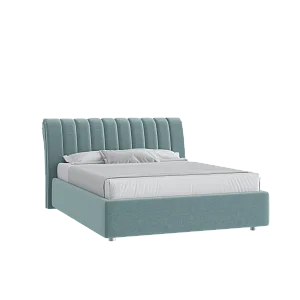 Кровать Верди 160х200 Микровелюр Каприз 87 мятный с подъемным механизмом