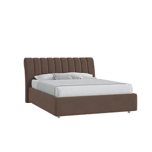 Кровать Верди 120х200 Микровелюр Инфинити 04 шоколад с подъемным механизмом
